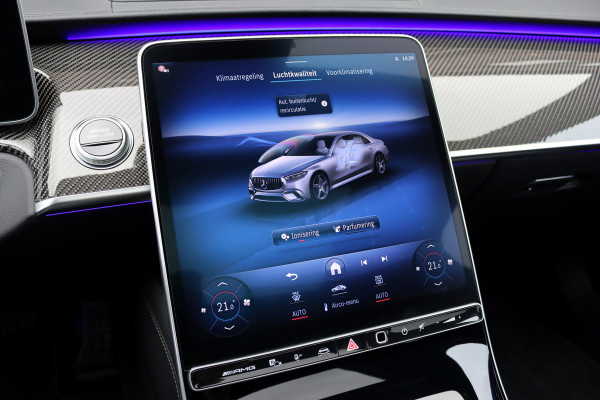 Mercedes-Benz S-Klasse AMG 63 S E Performance Aut9 | 802pk | Carbon | Achterasbesturing | Distronic+ | Airmatic | Stoelventilatie | Panoramadak | Vlakkenverwarming | Digital Light | Nappa Leder | Burmester |