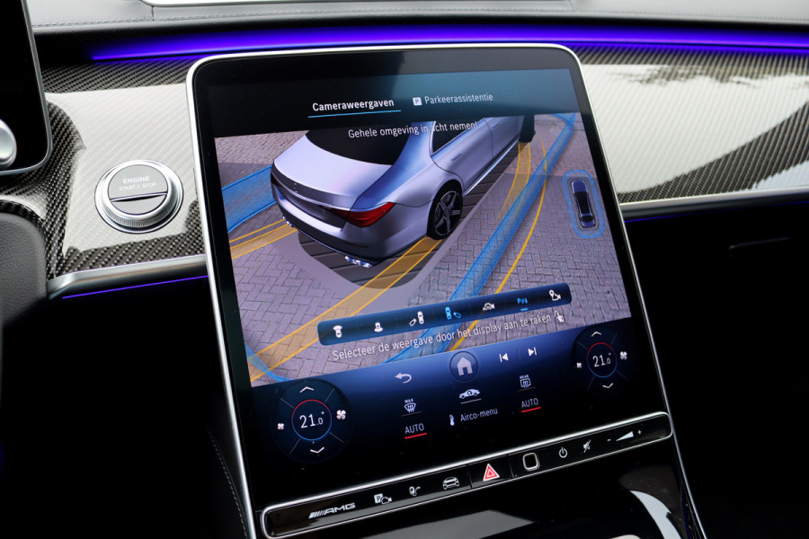 Mercedes-Benz S-Klasse AMG 63 S E Performance Aut9 | 802pk | Carbon | Achterasbesturing | Distronic+ | Airmatic | Stoelventilatie | Panoramadak | Vlakkenverwarming | Digital Light | Nappa Leder | Burmester |