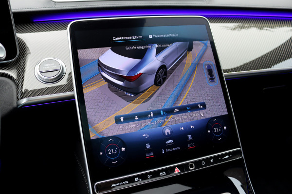 Mercedes-Benz S-Klasse AMG 63 S E Performance Aut9 | 802pk | Carbon | Achterasbesturing | Distronic+ | Airmatic | Stoelventilatie | Panoramadak | Vlakkenverwarming | Digital Light | Nappa Leder | Burmester |