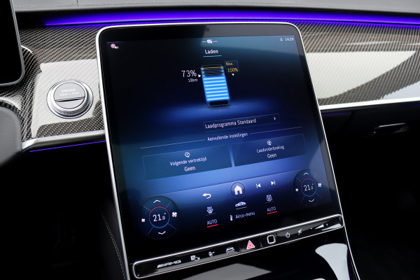 Mercedes-Benz S-Klasse AMG 63 S E Performance Aut9 | 802pk | Carbon | Achterasbesturing | Distronic+ | Airmatic | Stoelventilatie | Panoramadak | Vlakkenverwarming | Digital Light | Nappa Leder | Burmester |