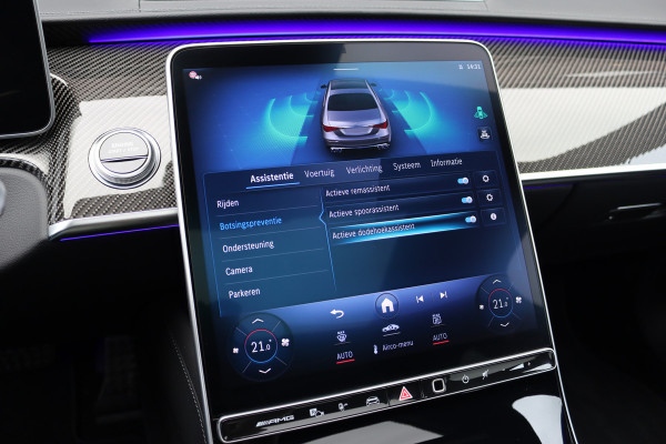 Mercedes-Benz S-Klasse AMG 63 S E Performance Aut9 | 802pk | Carbon | Achterasbesturing | Distronic+ | Airmatic | Stoelventilatie | Panoramadak | Vlakkenverwarming | Digital Light | Nappa Leder | Burmester |