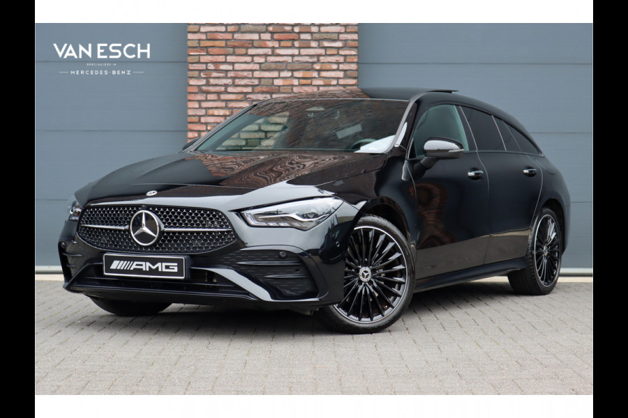 Mercedes-Benz CLA-Klasse Shooting Brake 250 e AMG Line Aut8 | Facelift | Panoramadak | Distronic Pro | Verwarmd Stuurwiel | Widescreen | Keyless Go | Surround Camera | Multibeam LED |