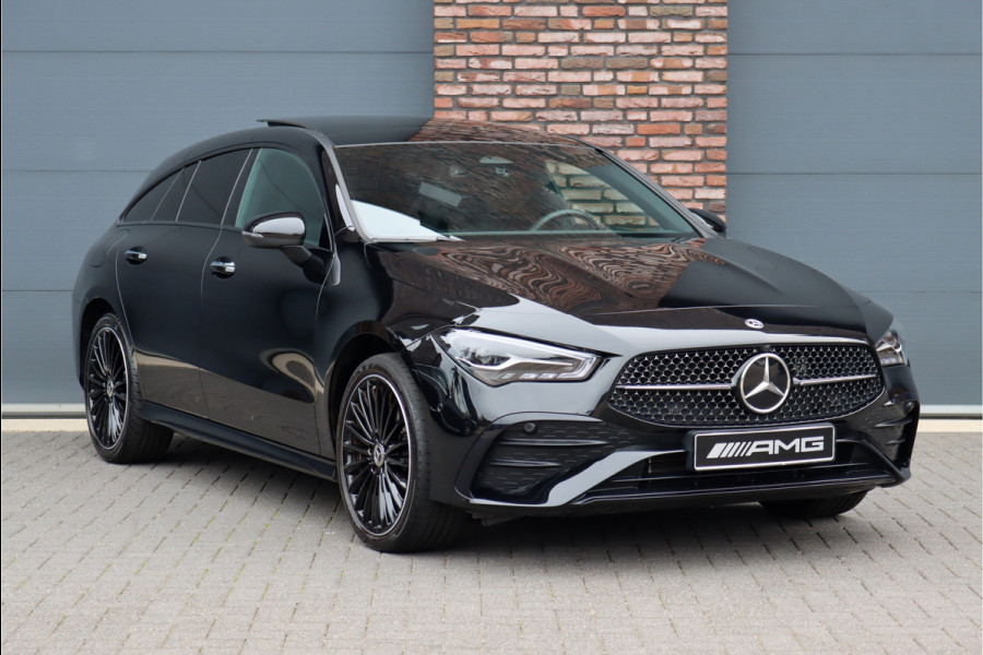 Mercedes-Benz CLA-Klasse Shooting Brake 250 e AMG Line Aut8 | Facelift | Panoramadak | Distronic Pro | Verwarmd Stuurwiel | Widescreen | Keyless Go | Surround Camera | Multibeam LED |