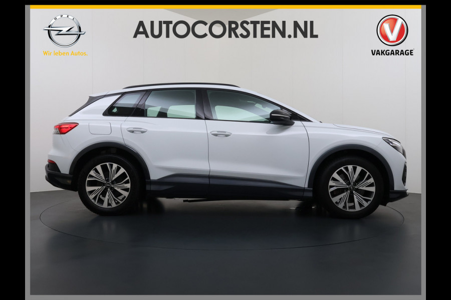 Audi Q4 e-tron 50 Quattro Launch Ed. Advanced Plus 82kWh SOH 95% Leder Warmtepomp Navi Camera Adap.Cruise Elek.Stoelen+Memory+Verwarming Apple  Elek.Achterklep DAB Matrix LED Lmv Keyless 1e Eigenaar Origineel Nederlandse Auto Dealeronderhouden