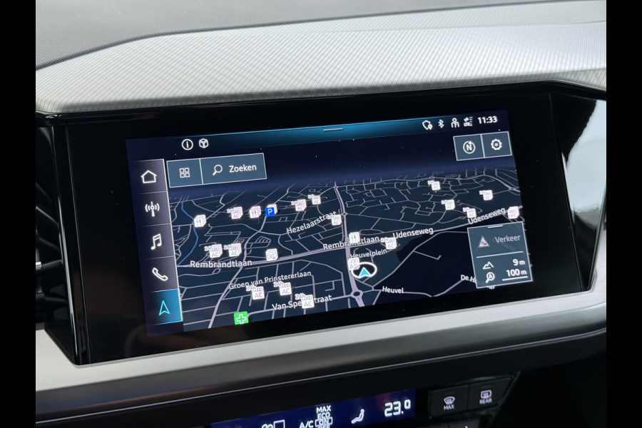 Audi Q4 e-tron 50 Quattro Launch Ed. Advanced Plus 82kWh SOH 95% Leder Warmtepomp Navi Camera Adap.Cruise Elek.Stoelen+Memory+Verwarming Apple  Elek.Achterklep DAB Matrix LED Lmv Keyless 1e Eigenaar Origineel Nederlandse Auto Dealeronderhouden