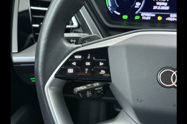 Audi Q4 e-tron 50 Quattro Launch Ed. Advanced Plus 82kWh SOH 95% Leder Warmtepomp Navi Camera Adap.Cruise Elek.Stoelen+Memory+Verwarming Apple  Elek.Achterklep DAB Matrix LED Lmv Keyless 1e Eigenaar Origineel Nederlandse Auto Dealeronderhouden