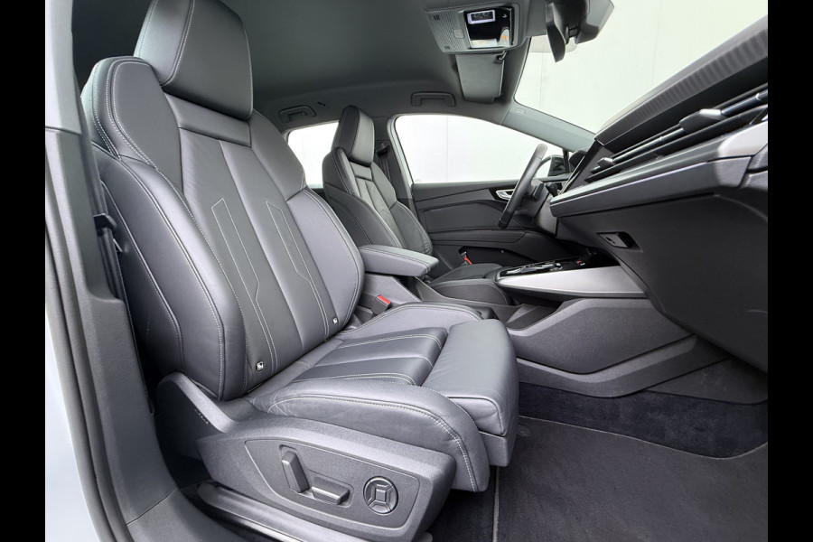 Audi Q4 e-tron 50 Quattro Launch Ed. Advanced Plus 82kWh SOH 95% Leder Warmtepomp Navi Camera Adap.Cruise Elek.Stoelen+Memory+Verwarming Apple  Elek.Achterklep DAB Matrix LED Lmv Keyless 1e Eigenaar Origineel Nederlandse Auto Dealeronderhouden
