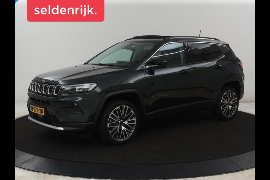 Jeep Compass 4xe 190 Plug-in Electric Limited | Panoramadak | Leder | Trekhaak | Stoelverwarming | 19'' | Carplay | Camera | Adaptive cruise | Navigatie | Full LED | PHEV