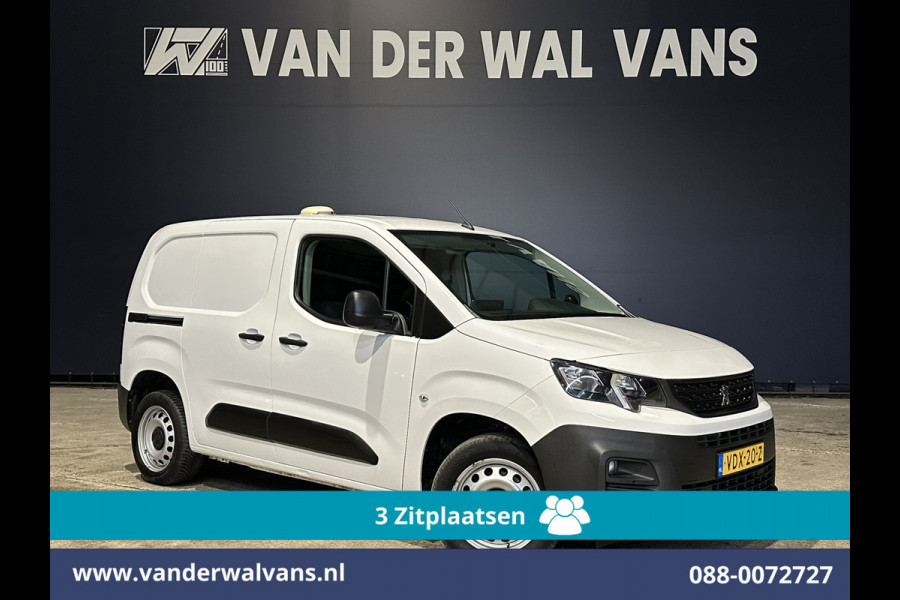 Peugeot Partner 1.5 BlueHDI 102pk L1H1 Euro6 Airco | 3-Zits | Apple Carplay | Trekhaak | Cruisecontrol Android Auto, Parkeersensoren, Bijrijdersbank