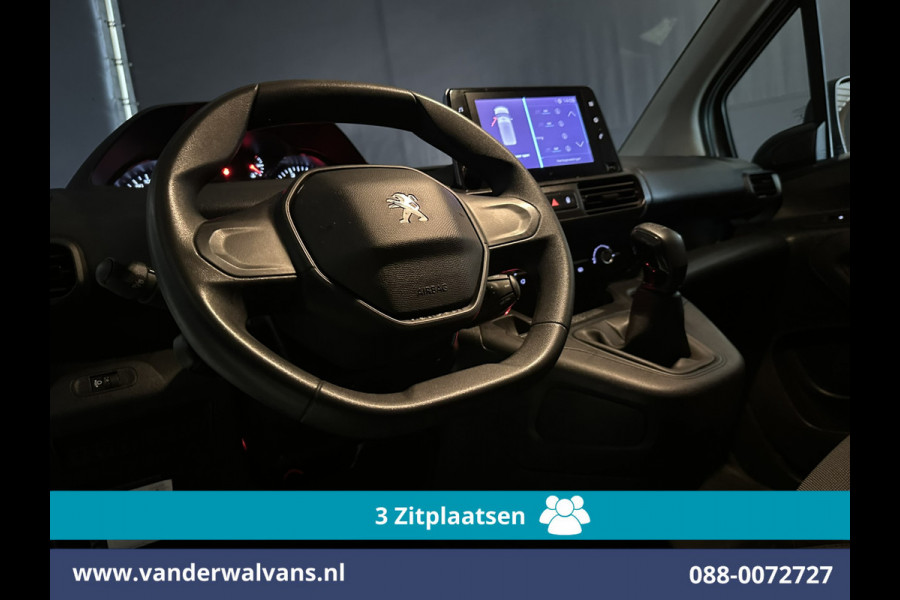 Peugeot Partner 1.5 BlueHDI 102pk L1H1 Euro6 Airco | 3-Zits | Apple Carplay | Trekhaak | Cruisecontrol Android Auto, Parkeersensoren, Bijrijdersbank