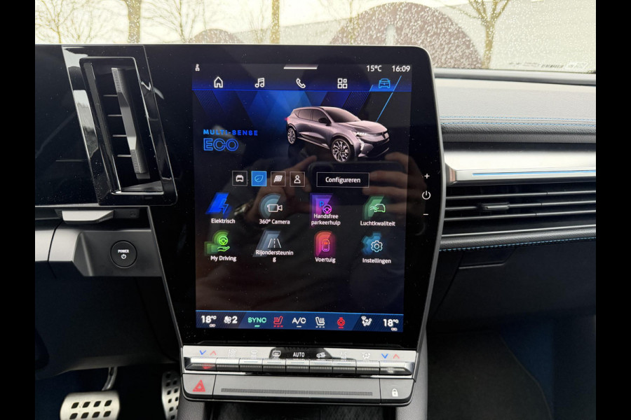 Renault Scénic E-Tech EV87 long range esprit Alpine WARMTEPOMP | AFNEEMBARE TREKHAAK | 360 CAMERA | PANO | STOEL- & STUURWIELVERWARMING | ORIG. NL AUTO | 1E EIGENAAR | TOPSTAAT | RIJKLAARPRIJS MET RESTERENDE FABRIEKSGARANTIE