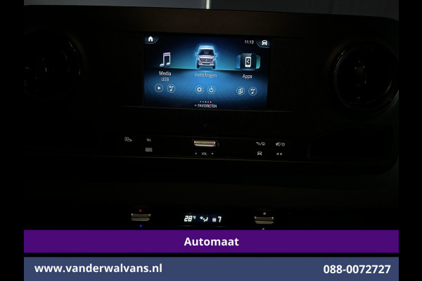Mercedes-Benz Sprinter 317 CDI 170pk 9G-Tronic Automaat L3H2 Euro6 Airco | Camera | Apple Carplay | Cruisecontrol Chauffeursstoel, Trekhaak,  Android Auto, Stoelverwarming, 270 Graden achterdeuren, Bijrijdersbank