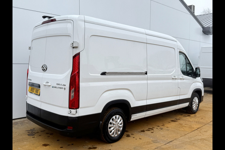 Maxus eDeliver 9 89kWh ALL-IN PRIJS 398km WLTP L3H2 204PK 80KWh Snelladen Dubbele schuifdeur Apple Carplay Adaptieve Cruise Control Led Airco Stoelverwarming BPM Vrij