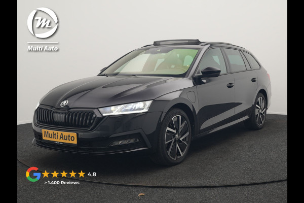 Škoda Octavia Combi 1.4 TSI iV Sportline Business Plug In Hybrid 204pk Dealer O.H. PHEV | Panodak | Sportstoelen Memory & Verwarmd | Matrix LED | Sfeerverlichting | Apple Carplay | Keyless | Blis | Cruise Control | Navigatie | DAB |