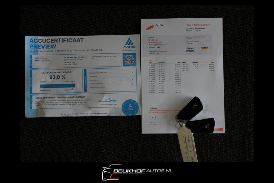 Volkswagen ID.3 First Max 58 kWh Trekhaak Pano Camera Soh93%