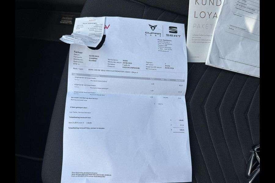 CUPRA Born Essential 62 kWh | SOH 91% | STOELVERWARMING | APPLECARPLAY / ANDROID AUTO | ADAP. CRUISE | ACHTERUITRIJCAMERA | KEYLESS | 3 FASE | 12 MND BOVAG GARANTIE |