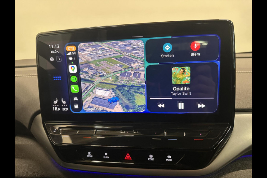 Volkswagen ID.5 Pro 77 kWh Airco ECC Warmtepomp PDC VA Navi Carplay Adaptive Cruise Control 19" Ambiente Verlichting Stoelverwarming