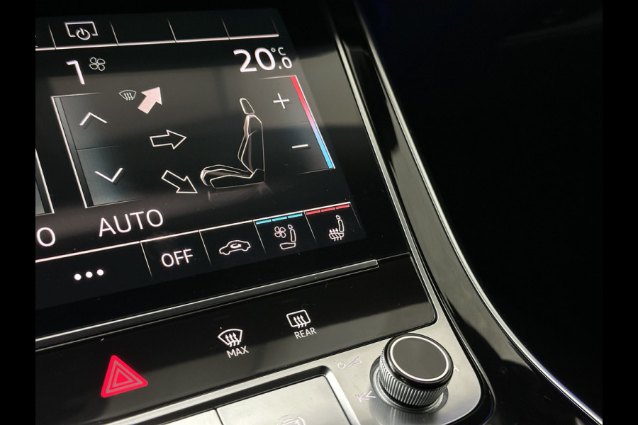 Audi Q8 60e 462PK Competition | RS-Stoelen | 360 Camera | ACC | Carbon | Panorama | Massage | Ventilatie | B&O Sound | Matrix-LED | Luchtvering | Alcantara Hemelbekleding | Stoelverwarming V+A | Sfeerverlichting | Keyless-Entry | ISO-Glas | Zonwering | Standkachel | Autom. Parkeren | Carplay | Stuurwielverwarming | Draadloos Laden |