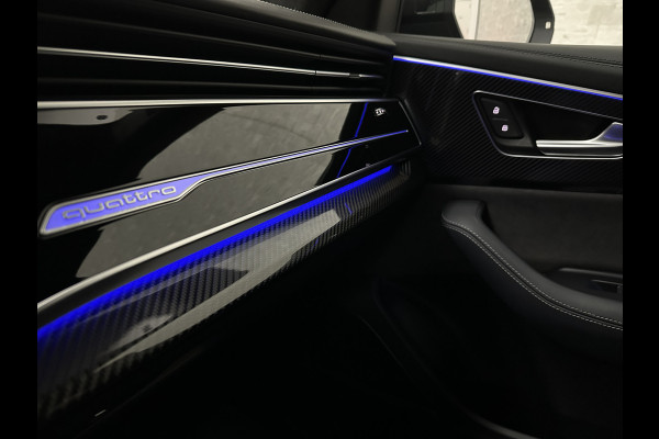 Audi Q8 60e 462PK Competition | RS-Stoelen | 360 Camera | ACC | Carbon | Panorama | Massage | Ventilatie | B&O Sound | Matrix-LED | Luchtvering | Alcantara Hemelbekleding | Stoelverwarming V+A | Sfeerverlichting | Keyless-Entry | ISO-Glas | Zonwering | Standkachel | Autom. Parkeren | Carplay | Stuurwielverwarming | Draadloos Laden |