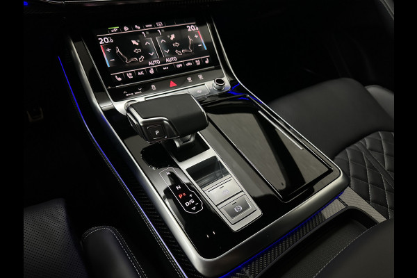 Audi Q8 60e 462PK Competition | RS-Stoelen | 360 Camera | ACC | Carbon | Panorama | Massage | Ventilatie | B&O Sound | Matrix-LED | Luchtvering | Alcantara Hemelbekleding | Stoelverwarming V+A | Sfeerverlichting | Keyless-Entry | ISO-Glas | Zonwering | Standkachel | Autom. Parkeren | Carplay | Stuurwielverwarming | Draadloos Laden |