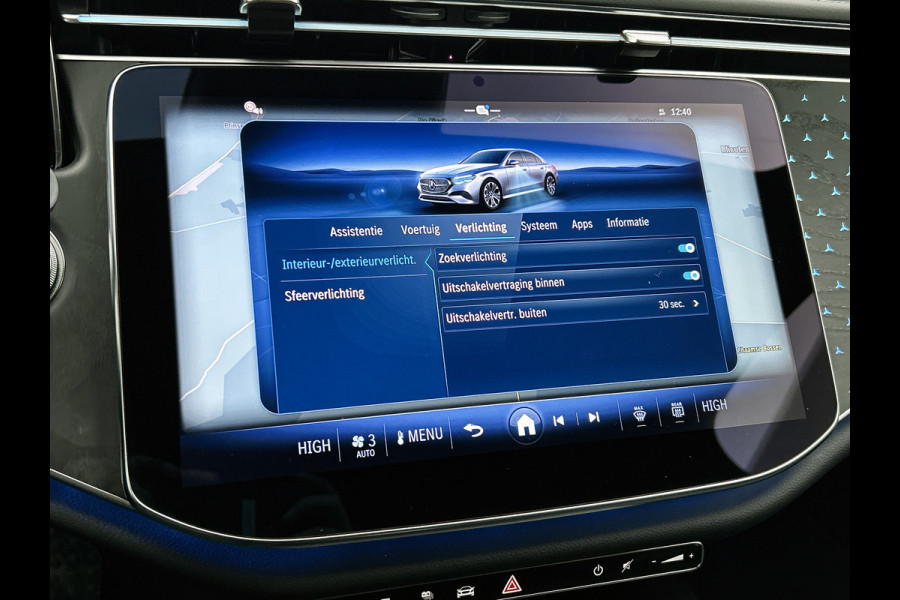 Mercedes-Benz E-Klasse 300 e AMG Plug-In Hybride AMG Line | Night Pakket | Distronic | Dodehoekassistent | AC en DC Laden | Stuur en Stoelverwarming. MB-paasweekend