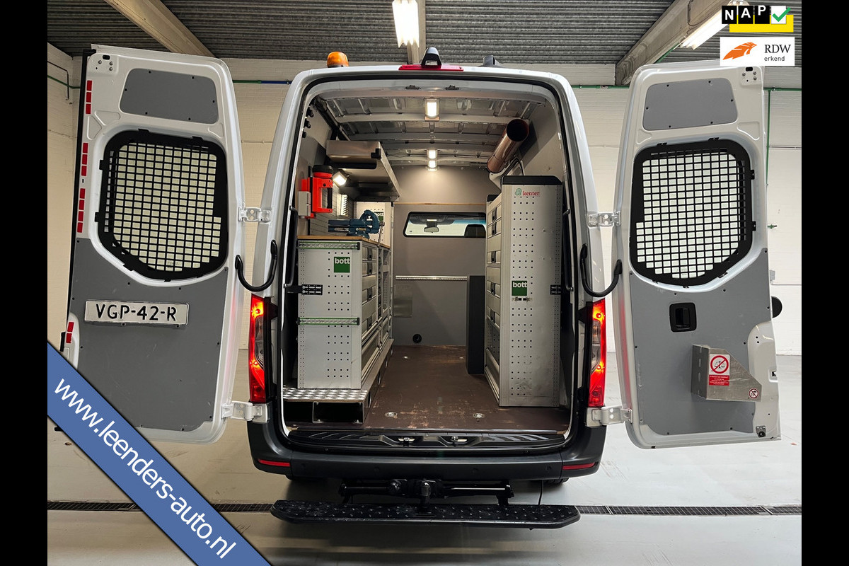 Mercedes-Benz Sprinter Automaat Servicewagen 316 2.2 CDI 160PK L2H2 euro6 BOTT, Victron V230, Standkachel Trekhaak RIJKLAARPRIJS