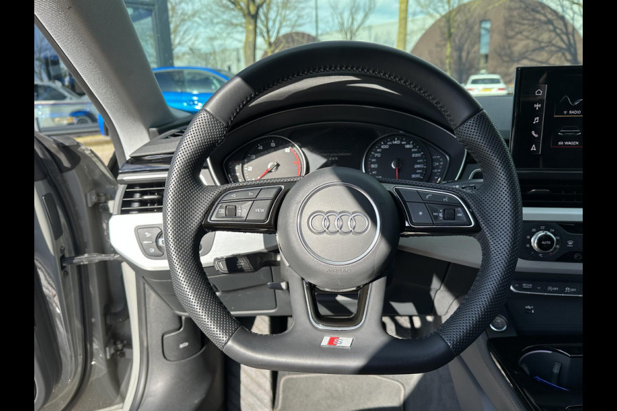 Audi A5 Coupé 40 TFSI S edition S LINE IN- EN EXTERIEUR | TOPSTAAT! | 20 INCH| LEER| CAMERA| STOELVERWARMING| MATRIX LED| QUANTUM GRIJS