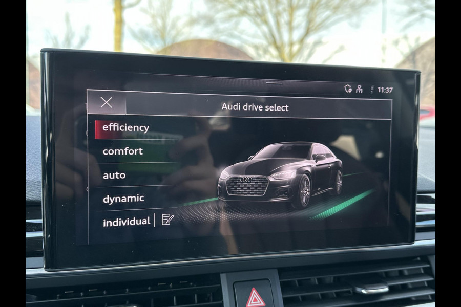 Audi A5 Coupé 40 TFSI S edition S LINE IN- EN EXTERIEUR | TOPSTAAT! | 20 INCH| LEER| CAMERA| STOELVERWARMING| MATRIX LED| QUANTUM GRIJS