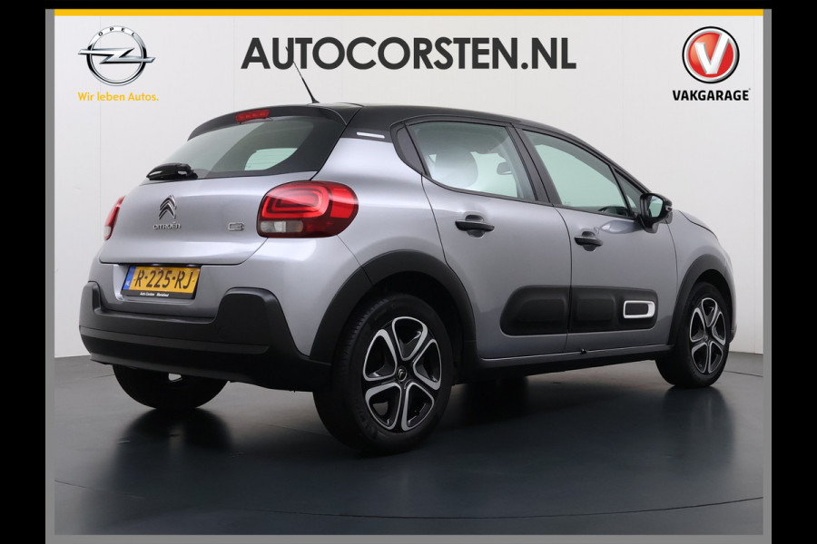 Citroën C3 1.2I Navi* Ecc Stoelverwarming Apple Carplay Android Auto Cruise Control Shine Business Mirrorlink Led Lmv Regen-Lichtsensor Keyless Verkeersbord detectie Origineel Nederlandse Auto