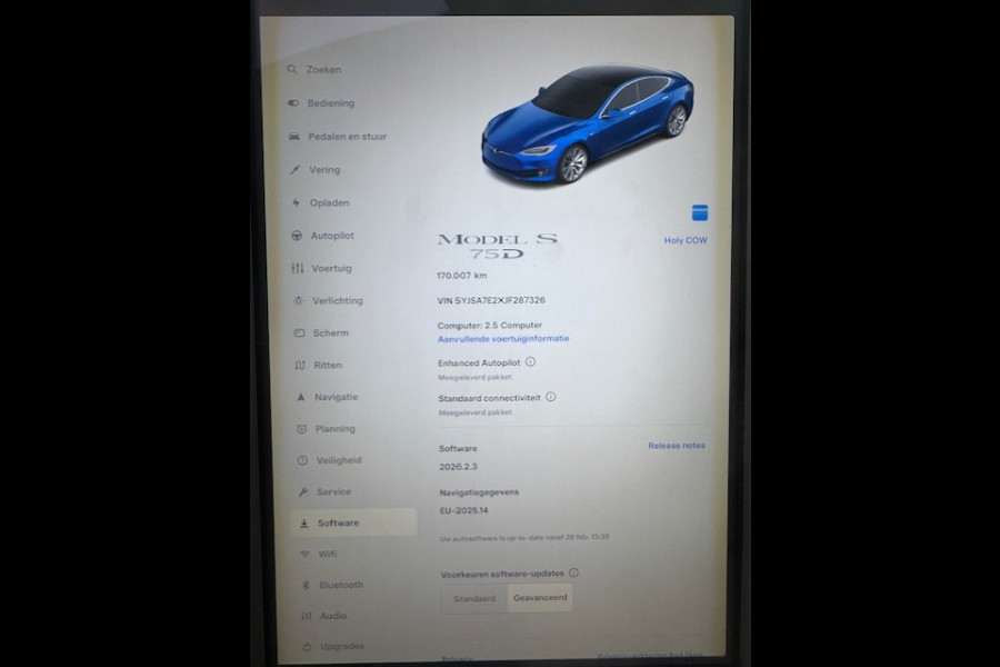 Tesla Model S 75D Base SOH 86% - 1e eigenaar - Panorama dak
