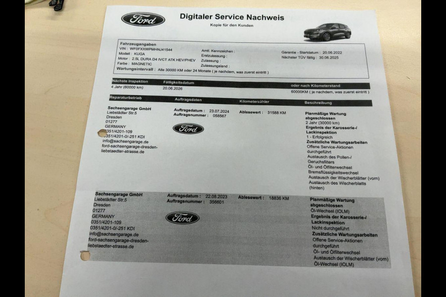 Ford Kuga 2.5 PHEV Titanium 225pk Afneembare Trekhaak | Adaptieve Cruise | Winterpack | Dodehoeksensoren | Elektrische Achterklep | Dealeronderhouden