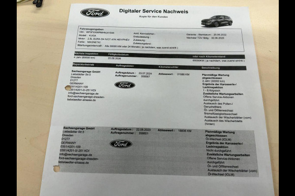 Ford Kuga 2.5 PHEV Titanium 225pk Afneembare Trekhaak | Adaptieve Cruise | Winterpack | Dodehoeksensoren | Elektrische Achterklep | Dealeronderhouden