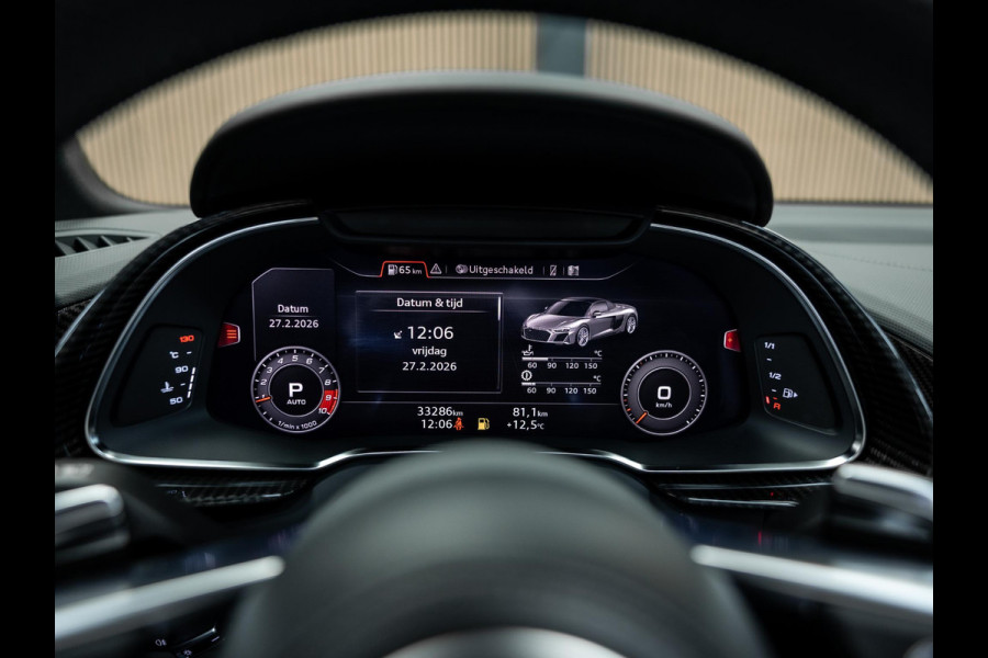 Audi R8 Spyder 5.2 FSI performance S tron. quat. Spyder Volledig Carbon | Audi R8 Performance Sportstoelen | fabrieksgarntie t/m 04-27