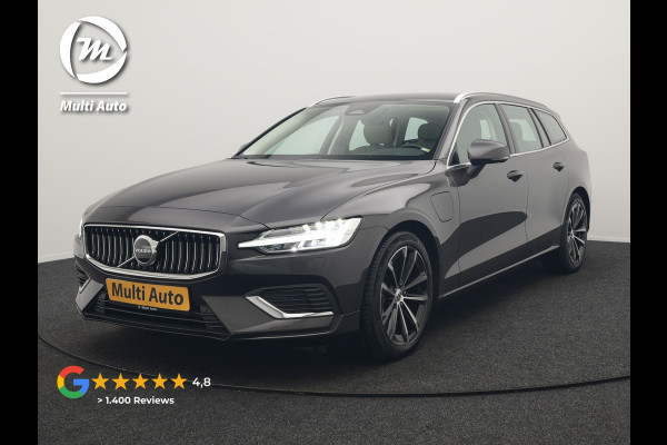 Volvo V60 T6 AWD Core Bright LONG RANGE Plug In Hybrid 350pk Dealer O.H. PHEV | Camera | Lederen Sportstoelen & Stuur Verwarmd | Google Assistent | Apple Carplay | Keyless | Achterbank Verwarmd | Navigatie | DAB | Virtual | 18"L.M |