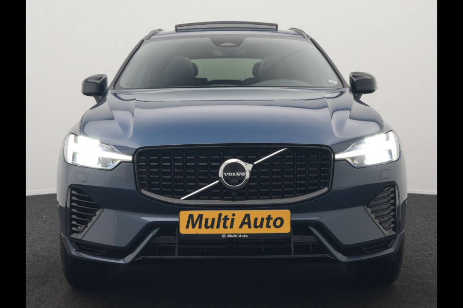 Volvo XC60 T6 AWD Ultimate Dark LONG RANGE Plug In Hybrid 350pk Dealer O.H. PHEV | Trekhaak Af Fabriek | Panodak | Adaptive Cruise | 360 Camera | Harman / Kardon | Lederen Sportstoelen Memory & Verwarmd | Google Assistent | Apple Carplay | Keyless | Stuur Verwarmd |