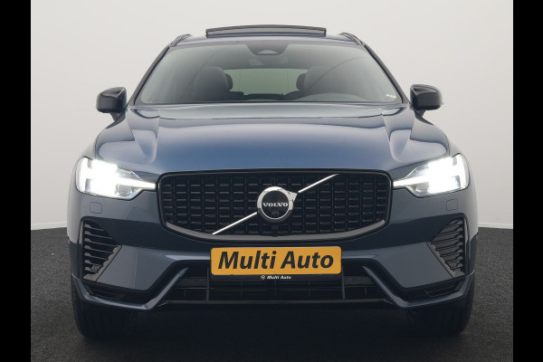 Volvo XC60 T6 AWD Ultimate Dark LONG RANGE Plug In Hybrid 350pk Dealer O.H. PHEV | Trekhaak Af Fabriek | Panodak | Adaptive Cruise | 360 Camera | Harman / Kardon | Lederen Sportstoelen Memory & Verwarmd | Google Assistent | Apple Carplay | Keyless | Stuur Verwarmd |