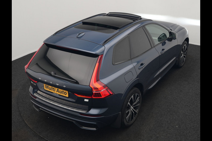 Volvo XC60 T6 AWD Ultimate Dark LONG RANGE Plug In Hybrid 350pk Dealer O.H. PHEV | Trekhaak Af Fabriek | Panodak | Adaptive Cruise | 360 Camera | Harman / Kardon | Lederen Sportstoelen Memory & Verwarmd | Google Assistent | Apple Carplay | Keyless | Stuur Verwarmd |