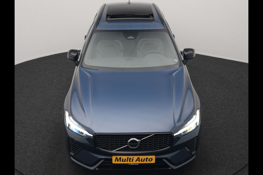 Volvo XC60 T6 AWD Ultimate Dark LONG RANGE Plug In Hybrid 350pk Dealer O.H. PHEV | Trekhaak Af Fabriek | Panodak | Adaptive Cruise | 360 Camera | Harman / Kardon | Lederen Sportstoelen Memory & Verwarmd | Google Assistent | Apple Carplay | Keyless | Stuur Verwarmd |