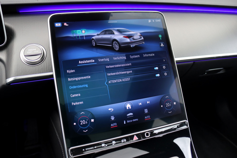 Mercedes-Benz S-Klasse 580 e 4MATIC Lang | Airmatic | Distronic+ | Memory | Panoramadak | Burmester | Soft-Close | 3D-Display | Nappa Leder | Surround Camera | Keyless Go | Augmented Reality |