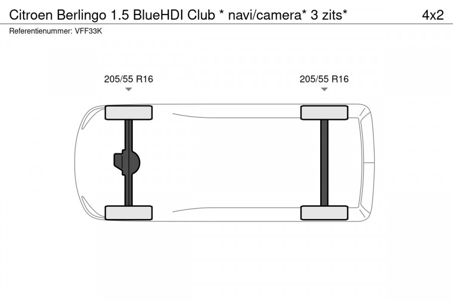 Citroën Berlingo 1.5 BlueHDI Club * navi/camera* 3 zits*