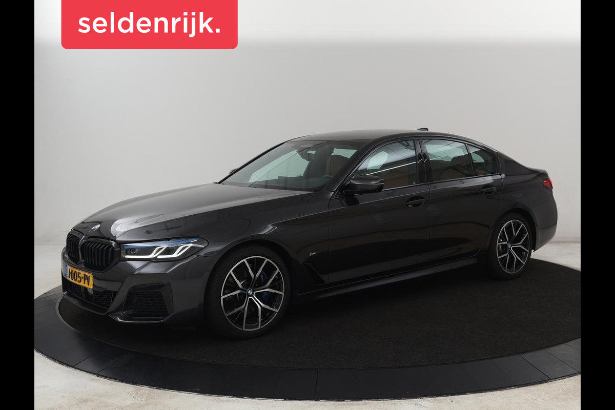 BMW 5 Serie 530i M Sport | Head-Up | Adaptive cruise | Leder | Harman/Kardon | Laserlicht | 360 Camera | Stoelverwarming | Carplay | Navigatie | Sportstoelen | Dodehoek detectie | Stuurverwarming | Live Cockpit