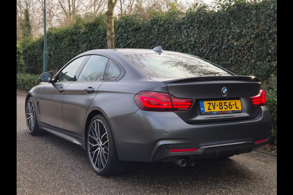 BMW 4 Serie 420i Gran Coupé M Sport Individual MAT Grey Orig BMW Performance 20inch Apple CarPlay High Executive BTW AUTO