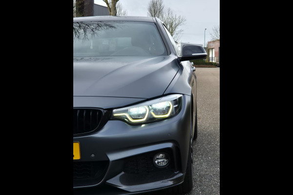 BMW 4 Serie 420i Gran Coupé M Sport Individual MAT Grey Orig BMW Performance 20inch Apple CarPlay High Executive BTW AUTO