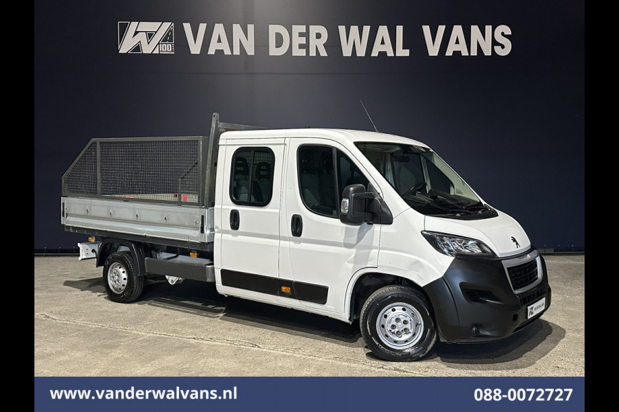 Peugeot Boxer 2.0 BlueHDI 130pk Pick up Dubbel Cabine Open laadbak Euro6 Airco | 7-Zits | Trekhaak | Navigatie