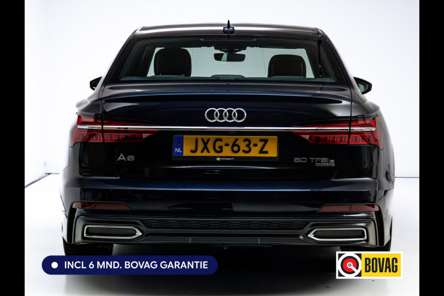 Audi A6 Limousine 50 TFSI e quattro S-Line | Panoramadak | Voorstoelen- & achterbank verwarmd | Camera | Adaptieve Cruise | Electrische trekhaak, Electrische achterklep, Matrix Led