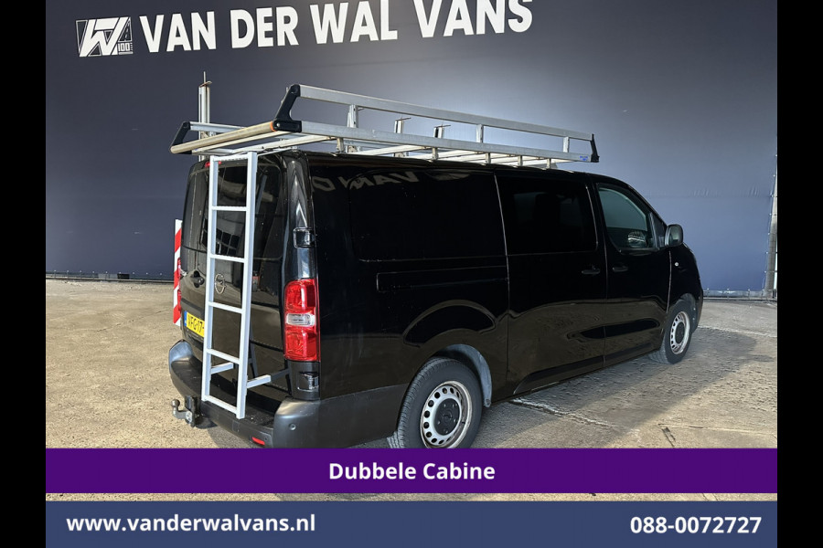 Opel Vivaro 2.0 CDTI 123pk L3H1 Glasresteel Dubbele cabine Euro6 Airco | 5-Zits | Camera | Navigatie | Apple Carplay Android Auto, Cruisecontrol, 2500kg Trekhaak, Parkeersensoren