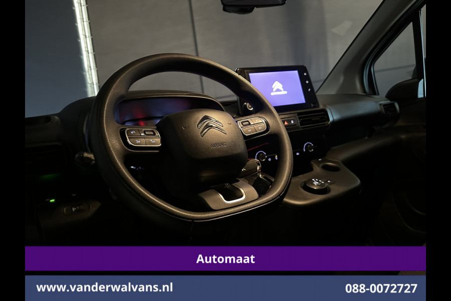Citroën Berlingo 1.5 BlueHDI 131pk Automaat L1H1 Euro6 Airco | 3-Zits | Navigatie | Apple Carplay Android Auto, Cruisecontrol, Parkeersensoren, Bijrijdersbank