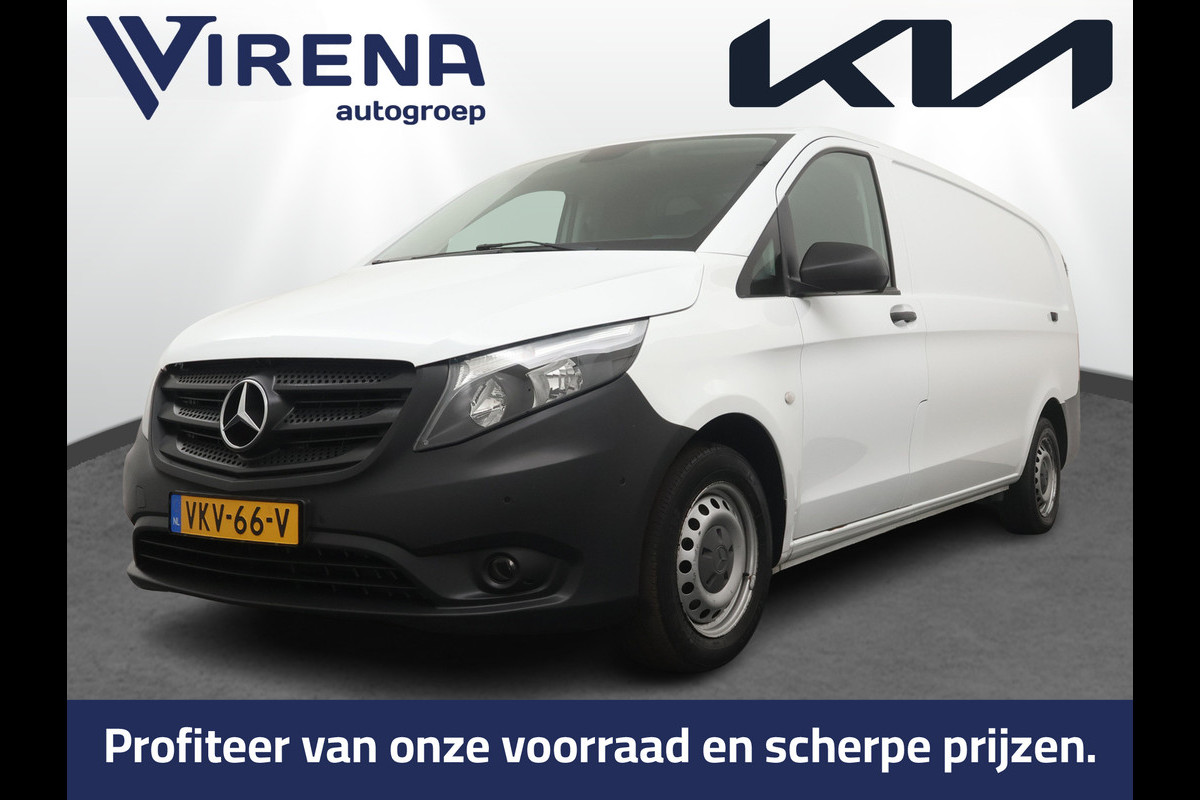 Mercedes-Benz Vito 116 CDI Extra Lang - Cruise Control - Zijschuifdeur Rechts - Navigatie - Stoelverwarming - Virena Zekerheidspakket €895,-