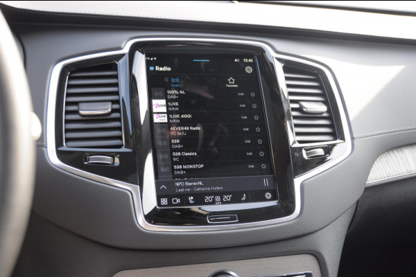 Volvo XC90 T8 455PK Recharge AWD Ultra Dark Long range / Luchtvering / Bowers & Wilkins/ Polestar Tuning / HEICO verlaging / Trekhaak / Head-up display / Stoelverwarming en ventilatie / Massagestoelen / Memory seats / Adaptive cruise control / 360 Camera /