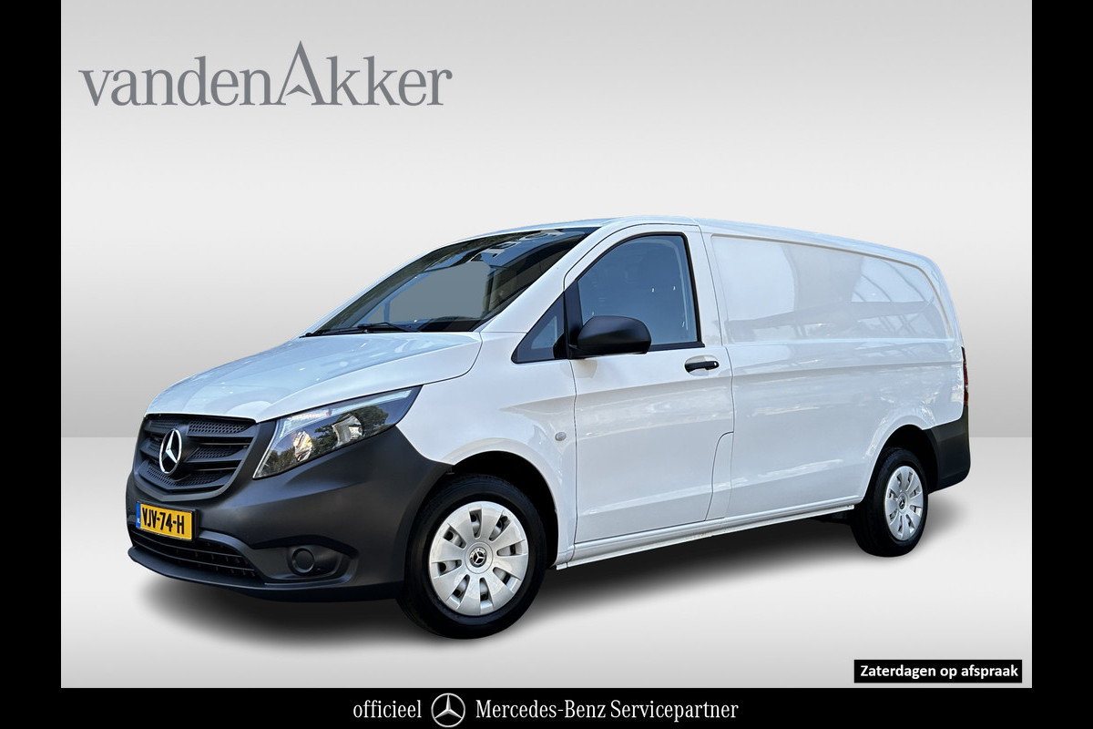 Mercedes-Benz Vito 110 CDI L2 Lang // Trekhaak // Airco // Achterklep // 12 mnd Garantie // Bank // Radio // CV // Betimmering // Wieldoppen